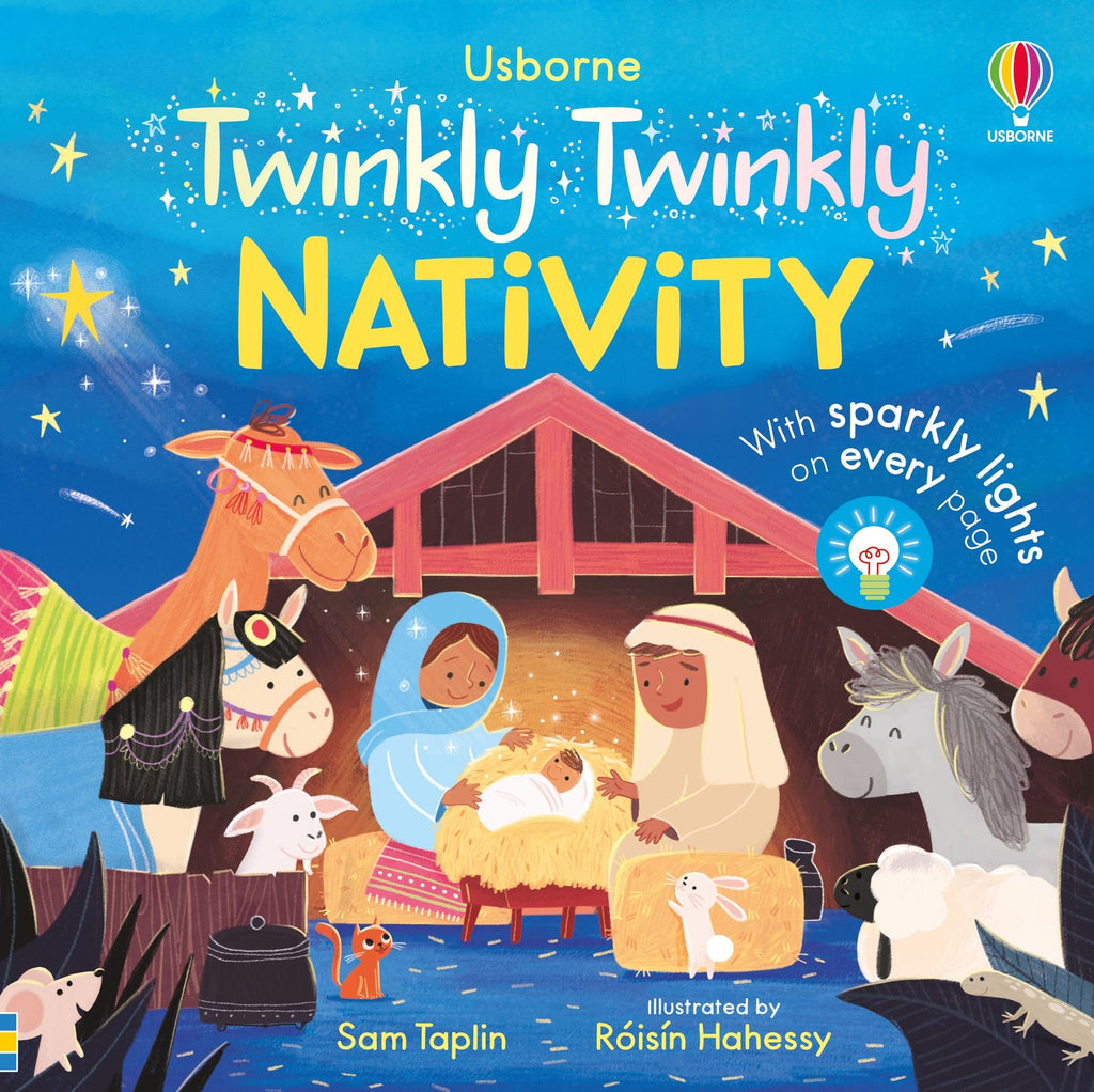 Usborne – The Twinkly Twinkly Nativity Book – Carte pentru copii 12+ luni – carte pentru copii Usborne, copertă