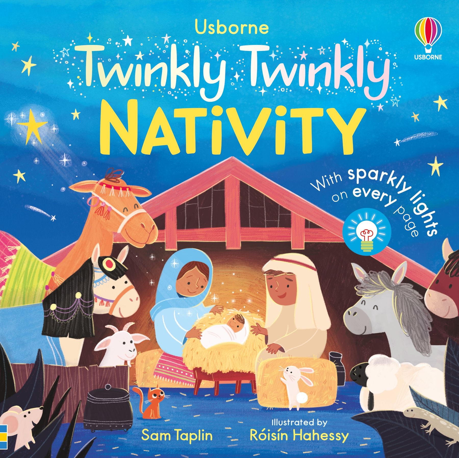 Usborne – The Twinkly Twinkly Nativity Book – Carte pentru copii 12+ luni – carte pentru copii Usborne, copertă