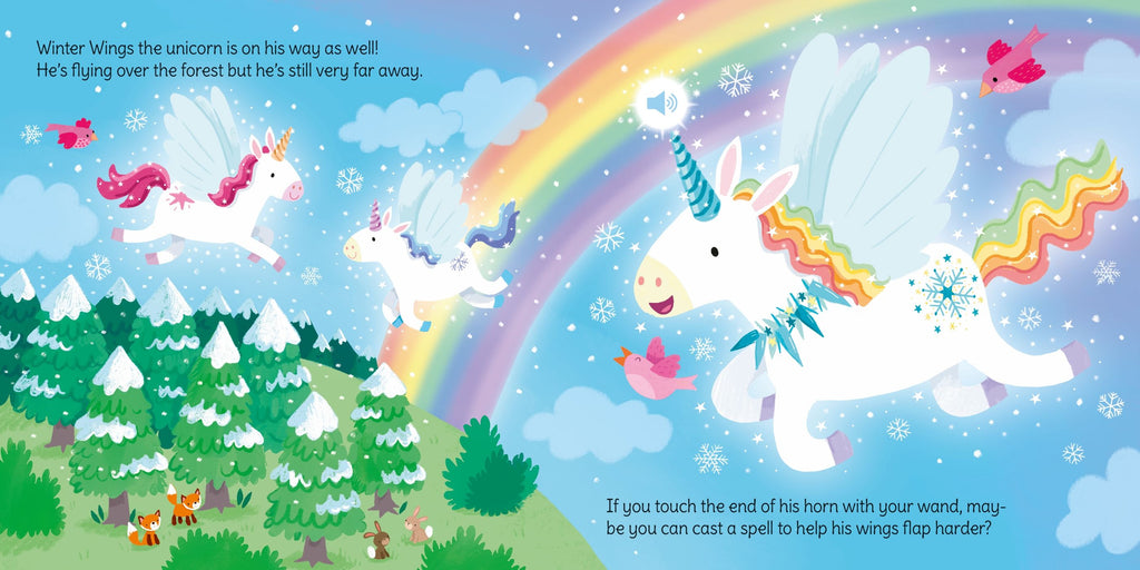 Usborne – Wand Books: Unicorn Magic – Carte cu sunete pentru copii 3+ ani – carte pentru copii Usborne, detalii conținut cu sunete