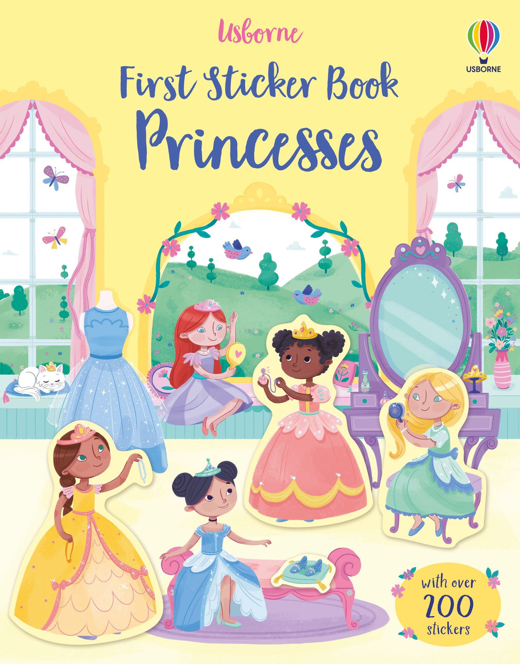 Usborne – First Sticker Book Princesses – Carte cu stickere pentru copii 3+ ani – carte pentru copii Usborne, copertă