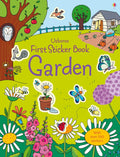 Usborne – First Sticker Book Garden – Carte cu stickere pentru copii 3+ ani – carte pentru copii Usborne, copertă