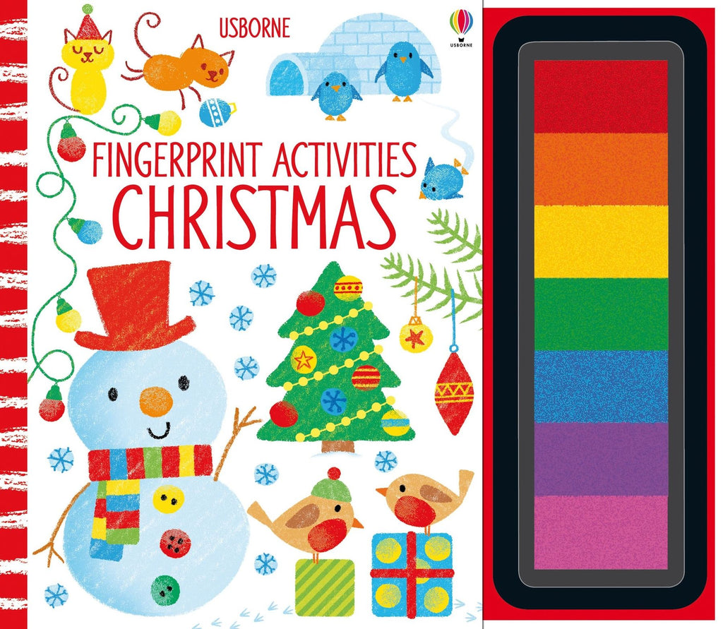 Usborne – Fingerprint Activities Christmas – Carte pentru copii 6+ ani – carte pentru copii Usborne, copertă