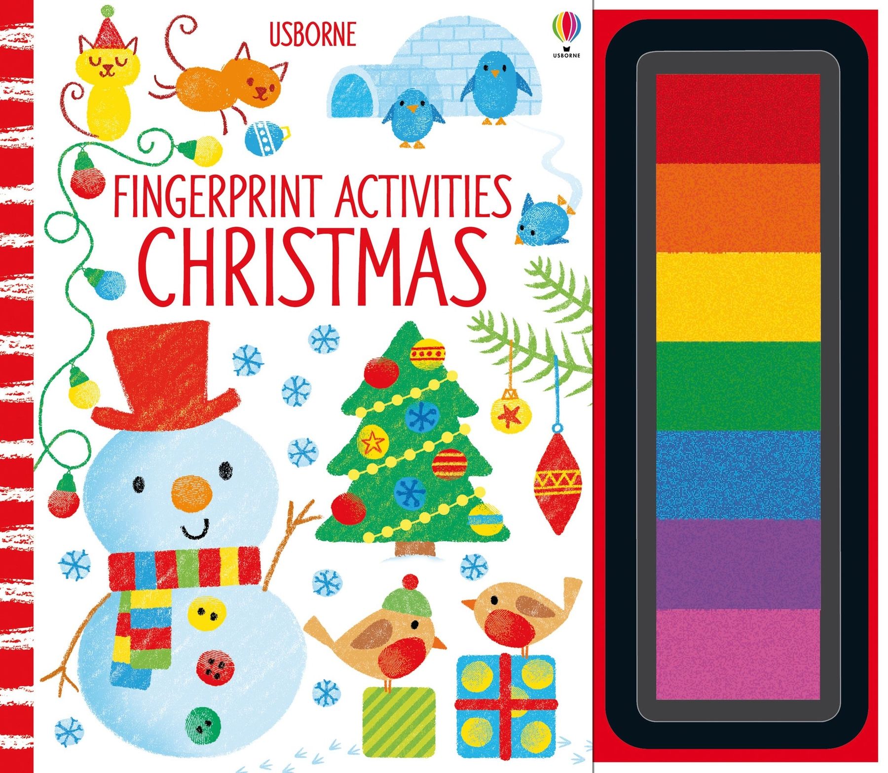 Usborne – Fingerprint Activities Christmas – Carte pentru copii 6+ ani – carte pentru copii Usborne, copertă