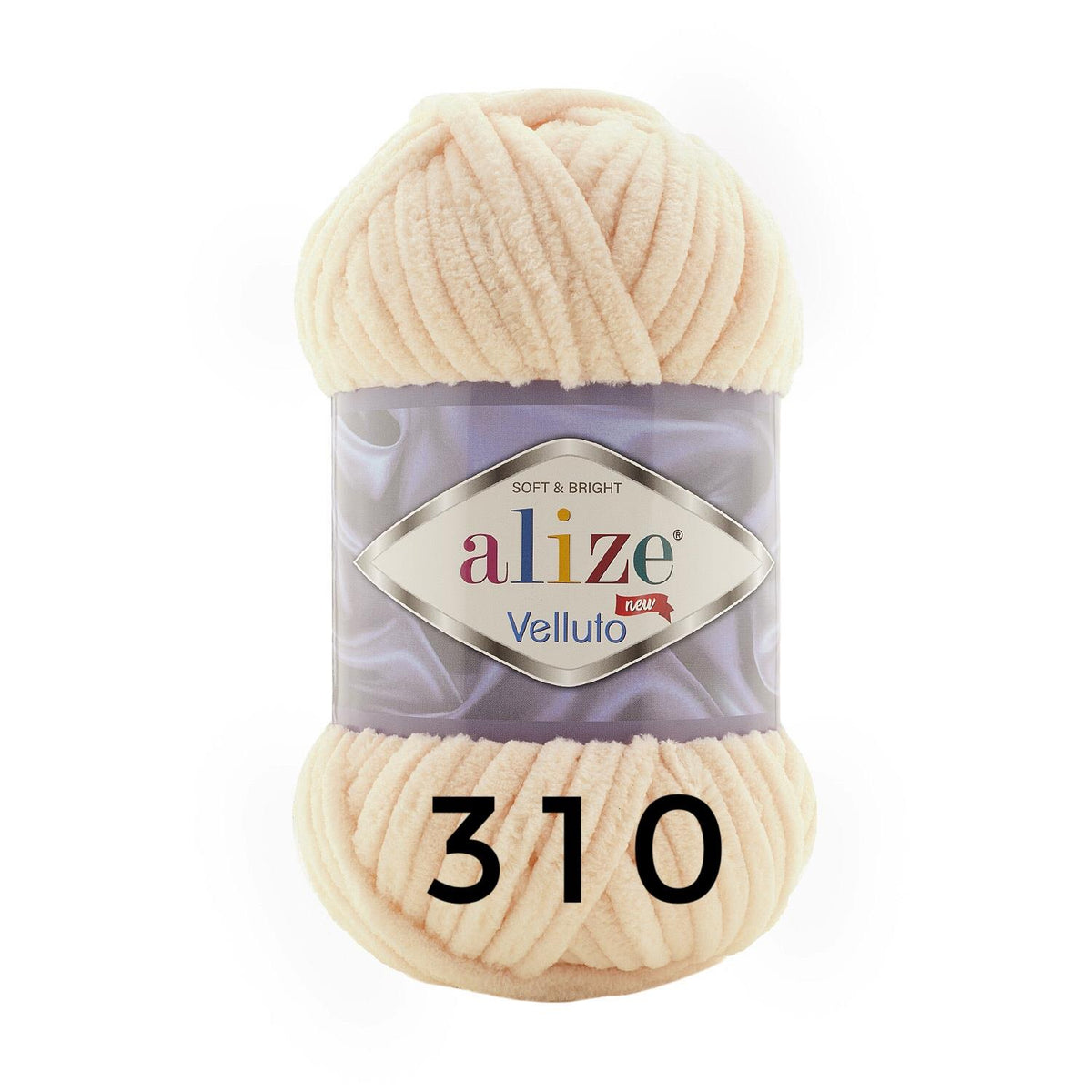 Ghem Alize Velluto 310, bej miere, fir catifelat de 100 g