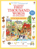 Usborne – First Thousand Words in English Sticker Book – Carte cu stickere pentru copii 5+ ani – carte pentru copii Usborne, copertă