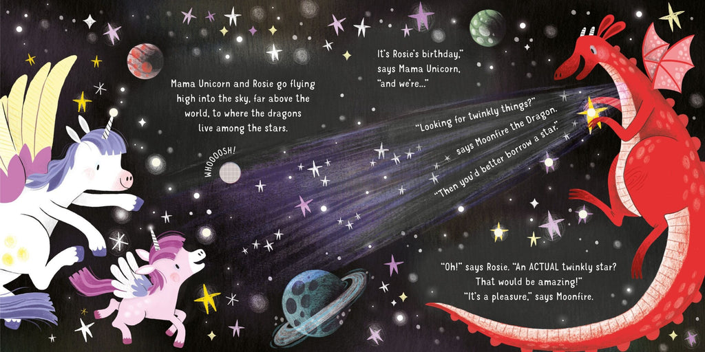 Usborne – Lights and Sounds Unicorns – Carte pentru copii 6+ luni – carte pentru copii Usborne, pagini interior ilustrate