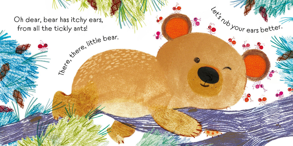 Usborne – There There Little Bear – Carte pentru copii 6+ luni – carte pentru copii Usborne, preview pagini