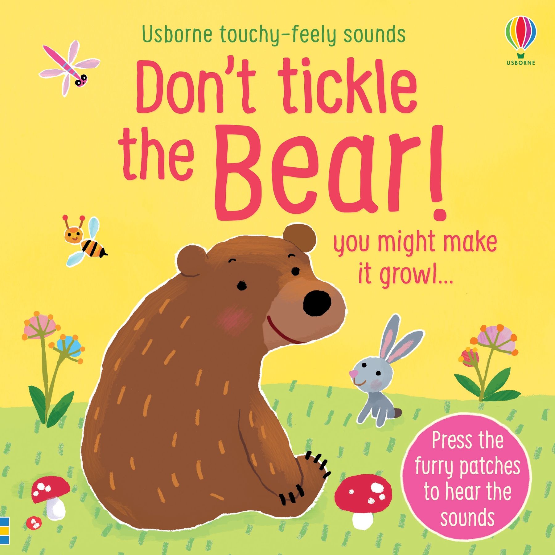 Usborne – Don't Tickle the Bear! – Carte cu sunete pentru copii 6+ luni – carte pentru copii Usborne, copertă