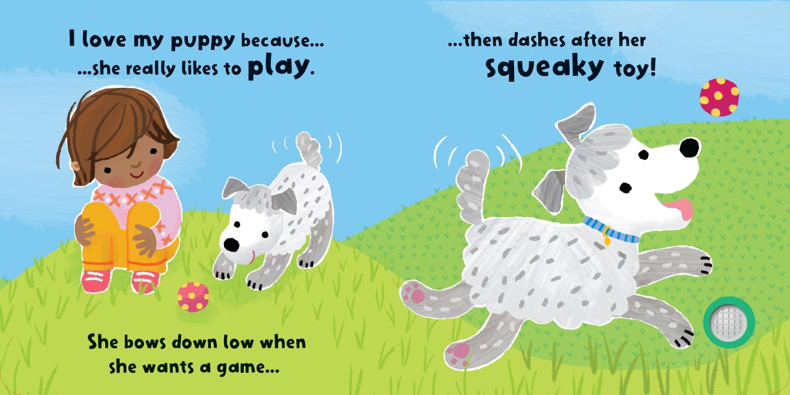 Usborne – Dogs & Puppies Sound Book – Carte cu sunete pentru copii 12+ luni – carte pentru copii Usborne, preview pagini