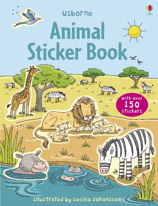 Usborne – First Sticker Book Animals – Carte cu stickere pentru copii 3+ ani – carte pentru copii Usborne, copertă