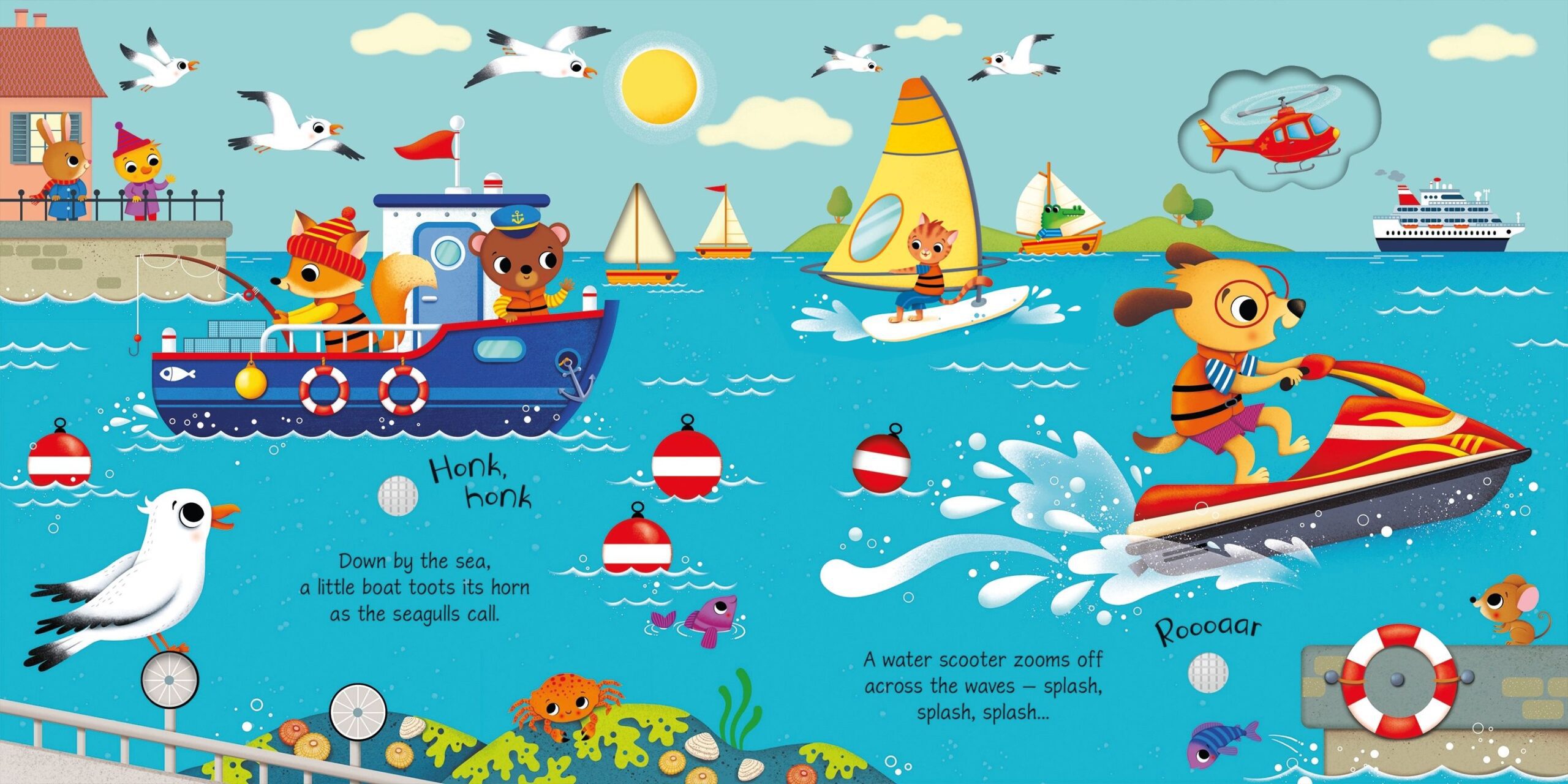 Usborne – Things That Go Sound Book – Carte cu sunete pentru copii 12+ luni – carte pentru copii Usborne, preview pagini