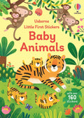Usborne – Little First Stickers Baby Animals – Carte cu stickere pentru copii 3+ ani – carte pentru copii Usborne, copertă