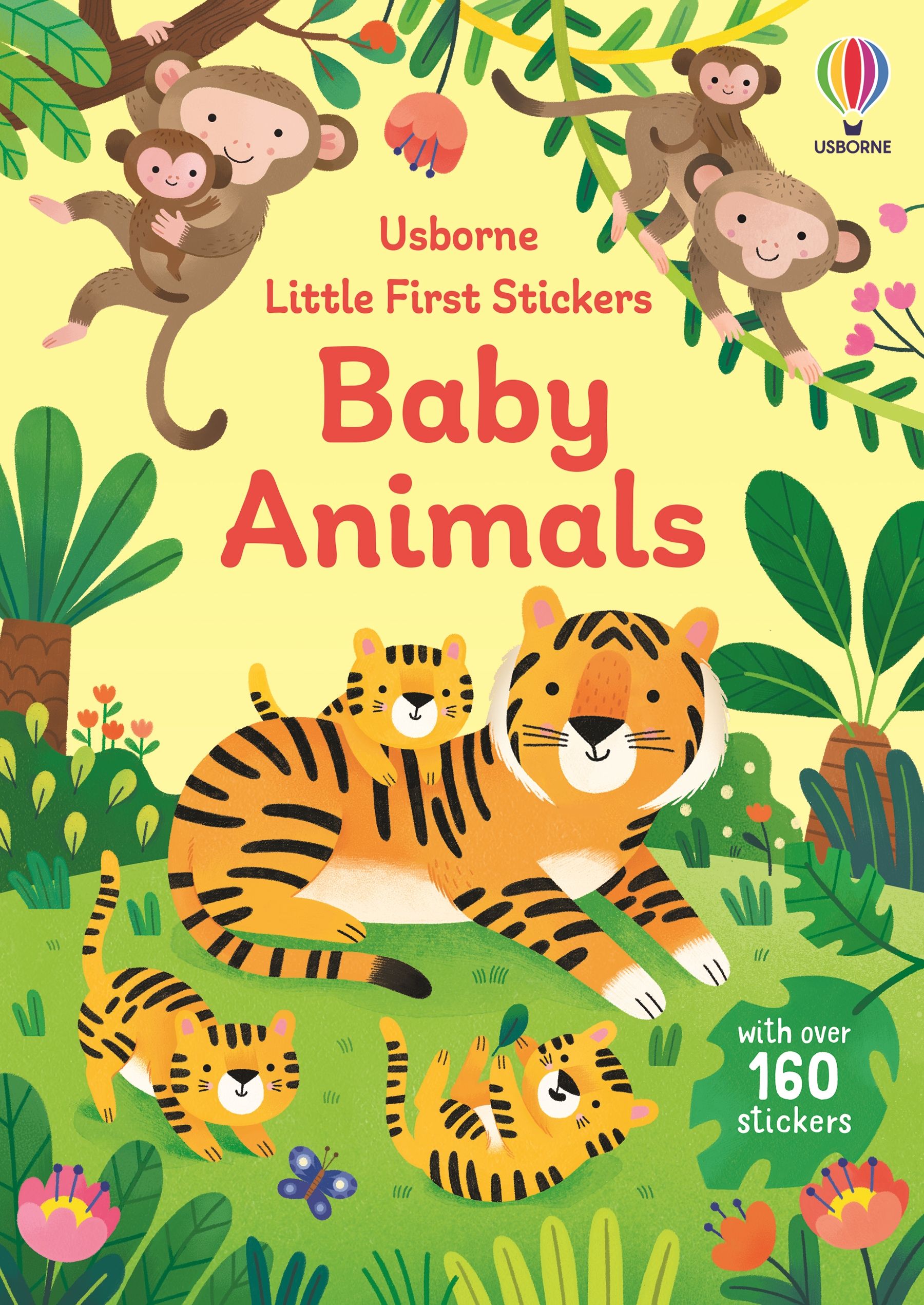 Usborne – Little First Stickers Baby Animals – Carte cu stickere pentru copii 3+ ani – carte pentru copii Usborne, copertă