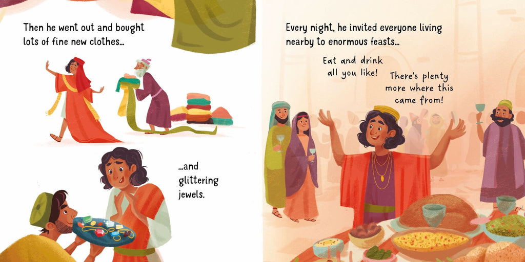 Usborne – The Prodigal Son – Carte pentru copii 18+ luni – carte pentru copii Usborne, pagini interior ilustrate