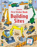 Usborne – First Sticker Book Building Sites – Carte cu stickere pentru copii 3+ ani – carte pentru copii Usborne, copertă