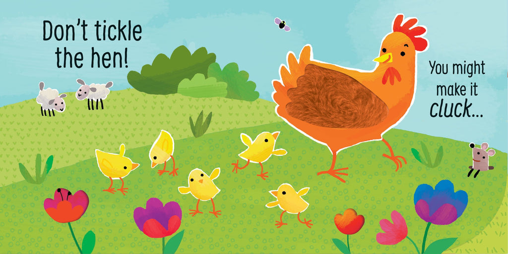 Usborne – Don't Tickle the Cow! – Carte cu sunete pentru copii 6+ luni – carte pentru copii Usborne, preview pagini