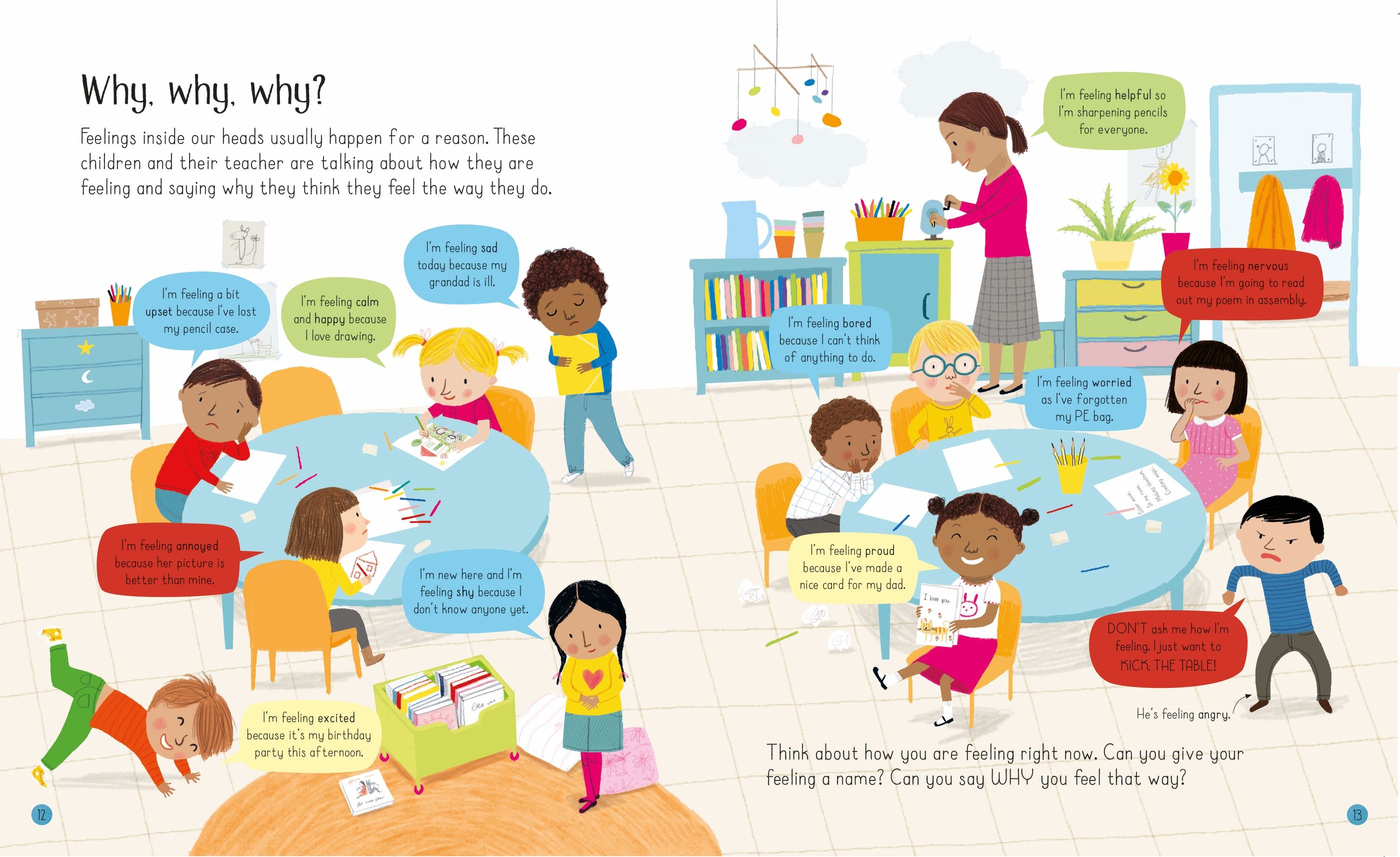 Usborne – All About Feelings – Carte pentru copii 3+ ani – carte pentru copii Usborne, preview pagini