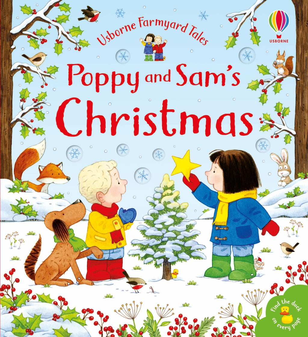 Usborne – Poppy and Sam's Christmas – Carte pentru copii 12+ luni – carte pentru copii Usborne, copertă