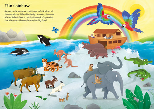 Detaliu din cartea „Little First Stickers Noah's Ark”, Usborne – imaginea 2