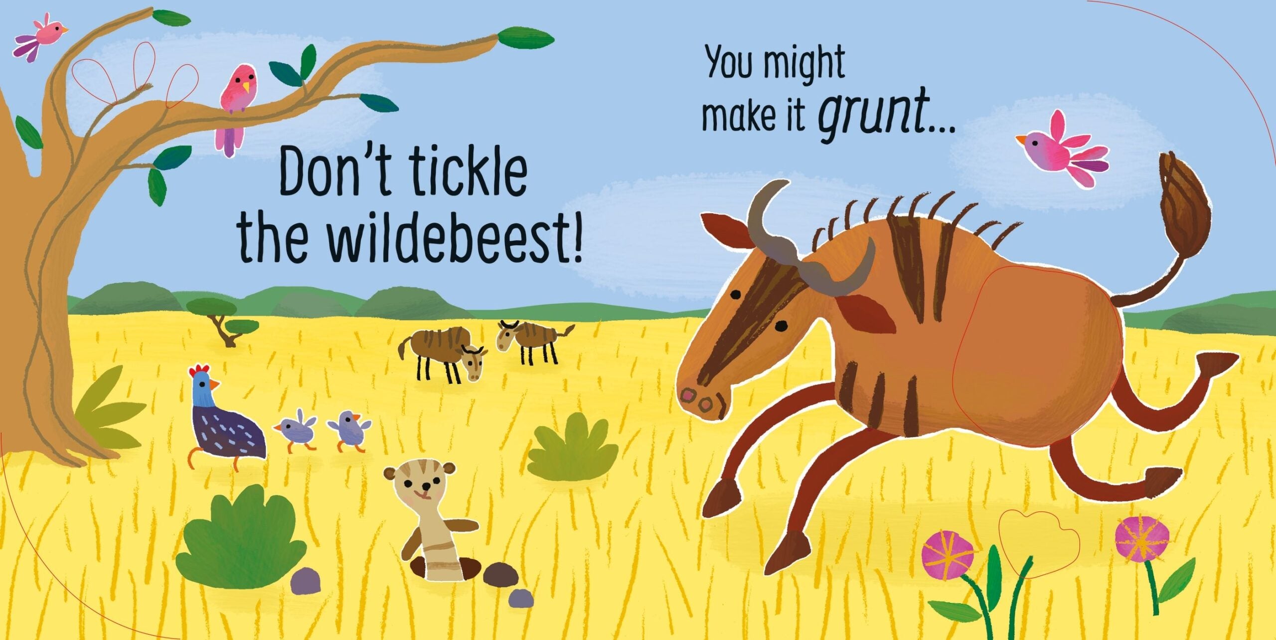 Usborne – Don't Tickle the Elephant! – Carte cu sunete pentru copii 6+ luni – carte pentru copii Usborne, detalii conținut