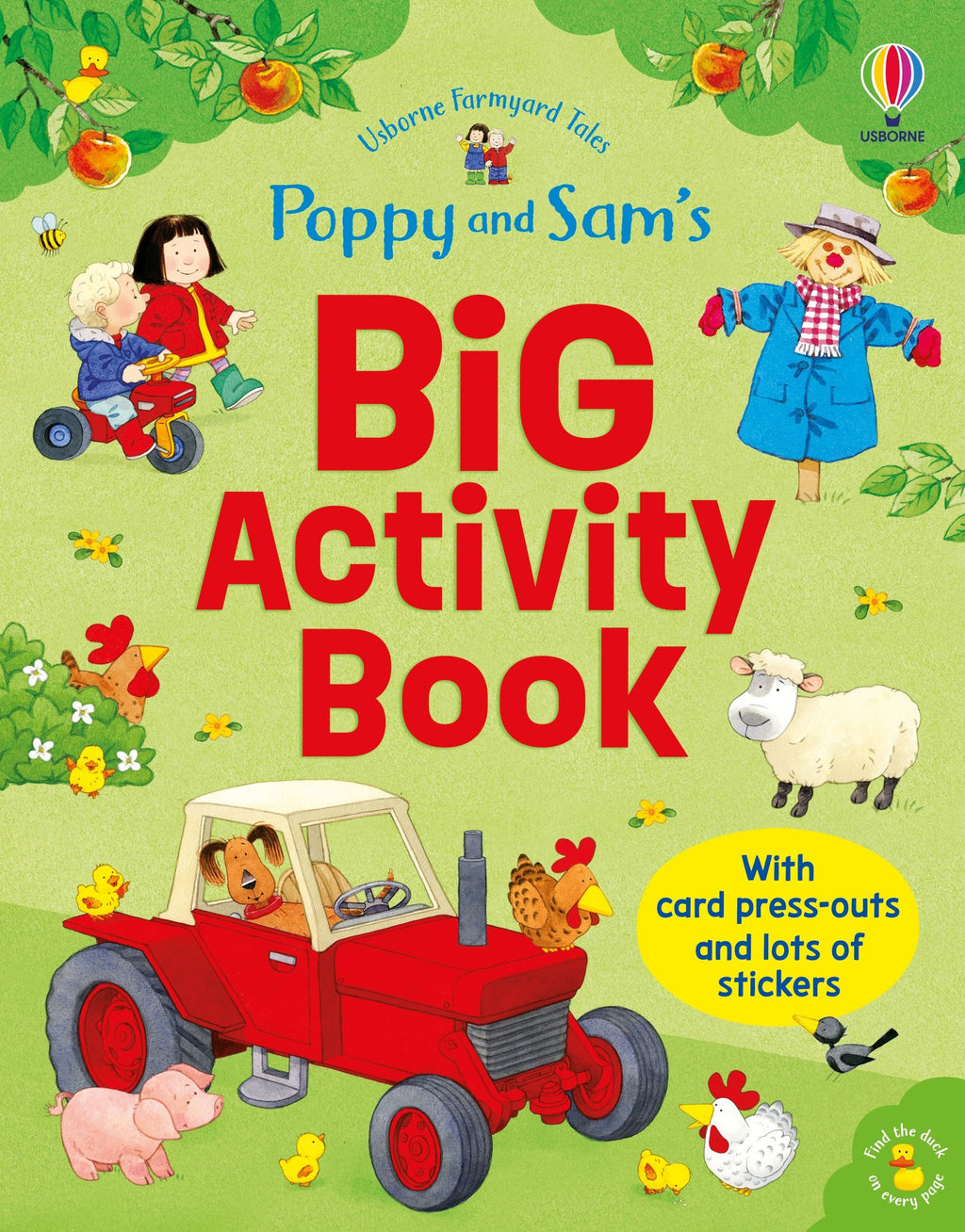 Usborne – Poppy and Sam's Big Activity Book – Carte cu stickere pentru copii 3+ ani – carte pentru copii Usborne, copertă