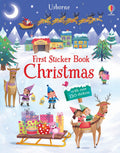 Usborne – First Sticker Book Christmas – Carte cu stickere pentru copii 3+ ani – carte pentru copii Usborne, copertă