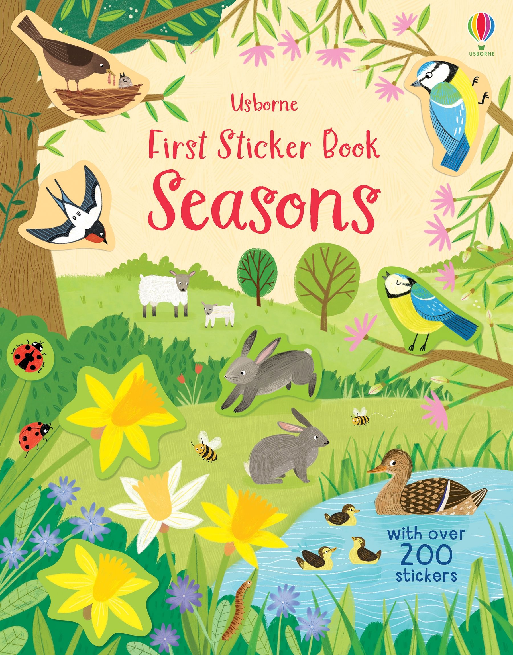Usborne – First Sticker Book Seasons – Carte cu stickere pentru copii 3+ ani – carte pentru copii Usborne, copertă