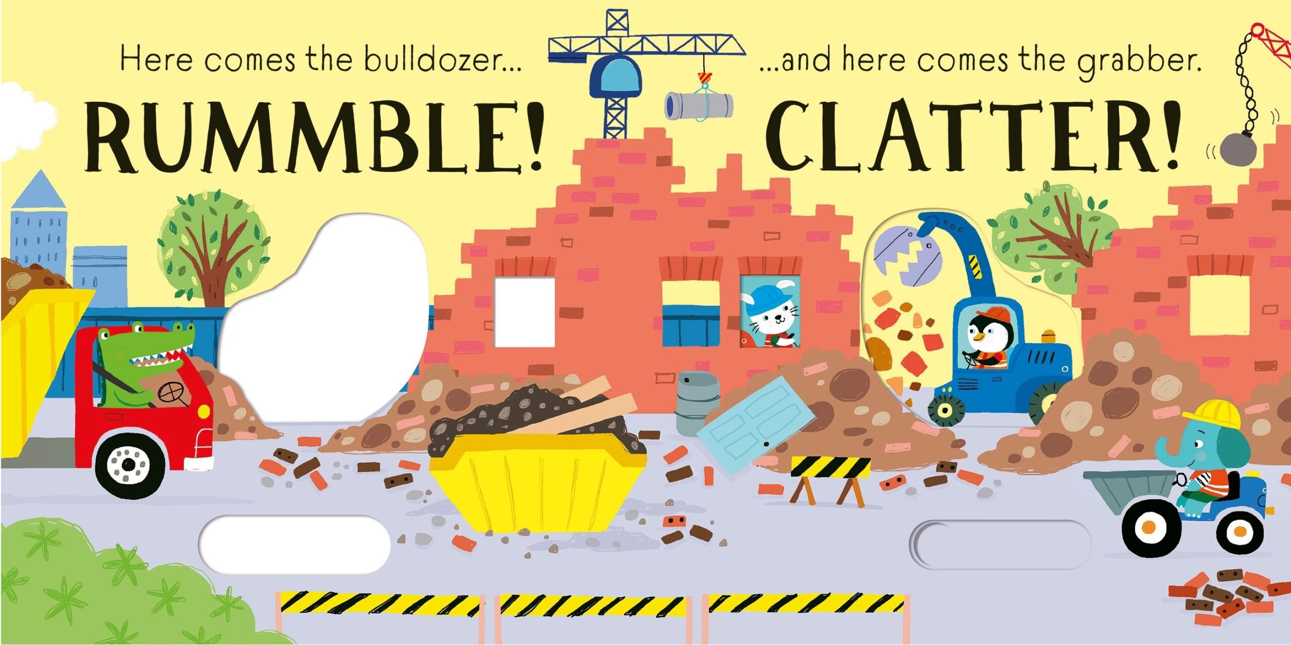 Usborne – Slider Sound Books: Rummble! – Carte cu sunete pentru copii 6+ luni – carte pentru copii Usborne, preview pagini