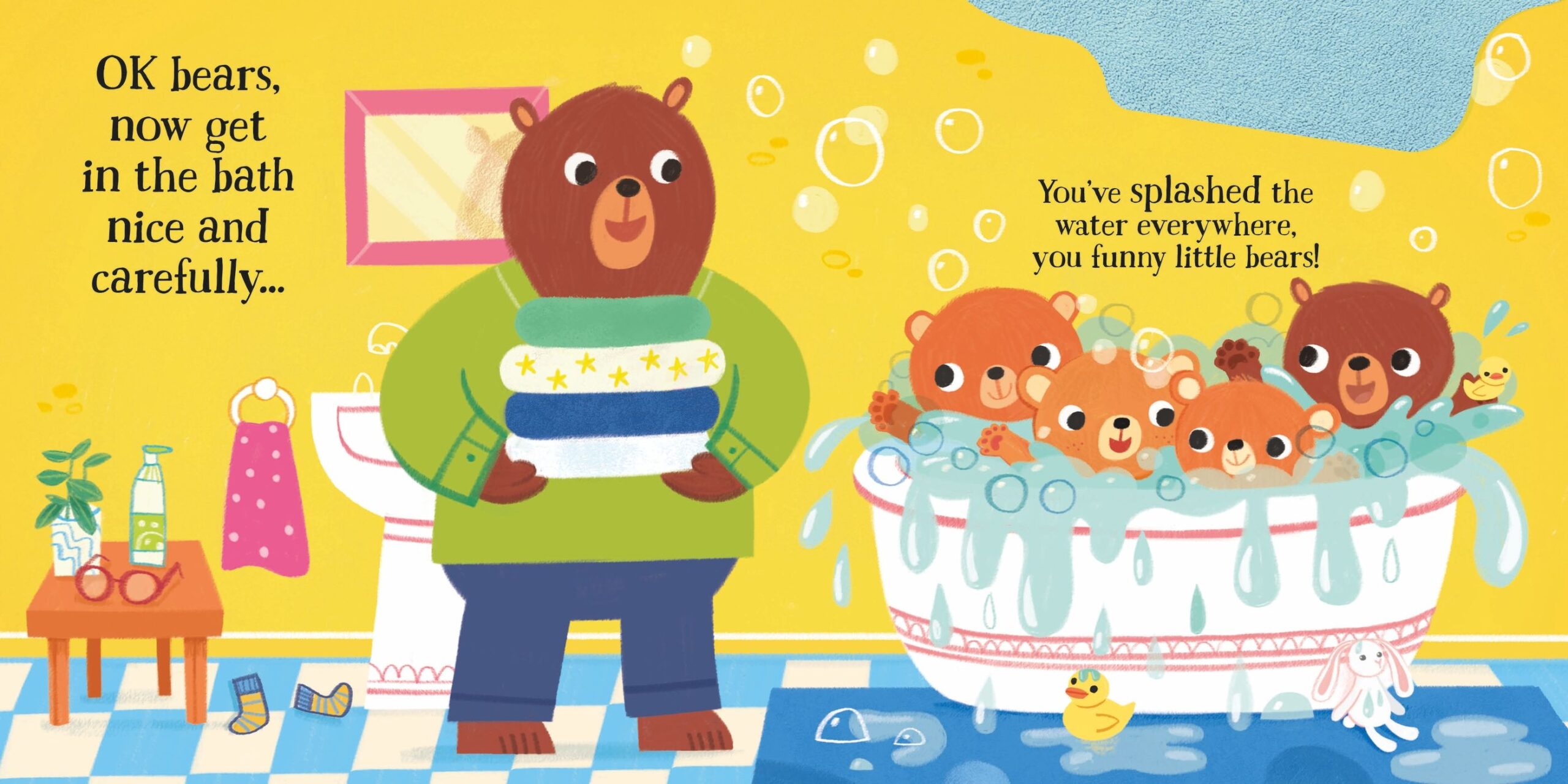 Usborne – Bathtime for Baby Bears – Carte pentru copii 6+ luni – carte pentru copii Usborne, preview pagini
