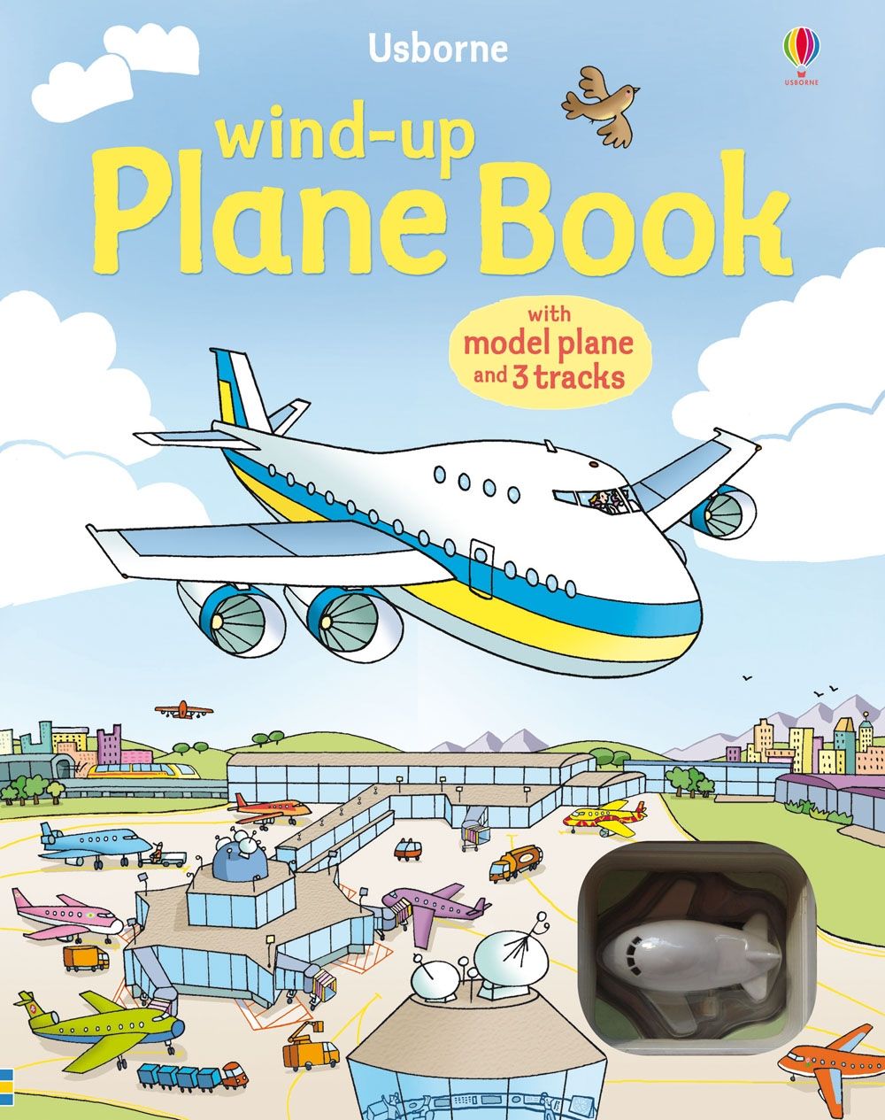 Coperta cărții „Wind-Up Plane” – carte cu jucărie Usborne pentru copii 3+ ani