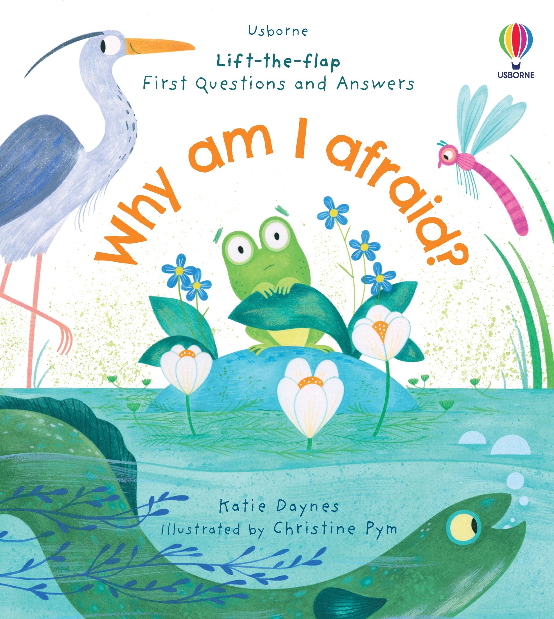 Usborne – First Questions and Answers: Why am I afraid? – Carte cu clapete pentru copii 4+ ani – carte pentru copii Usborne, copertă