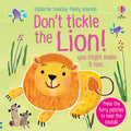 Usborne – Don't Tickle the Lion! – Carte cu sunete pentru copii 6+ luni – carte pentru copii Usborne, copertă