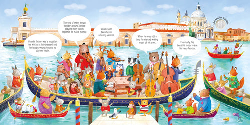 Detaliu din cartea „The Animal Orchestra Plays Vivaldi”, Usborne – imaginea 2