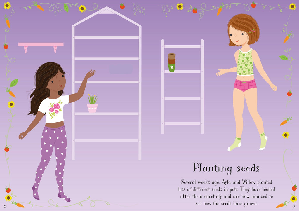 Usborne – Little Sticker Dolly Dressing Easter – Carte cu stickere pentru copii 4+ ani – carte pentru copii Usborne, preview pagini