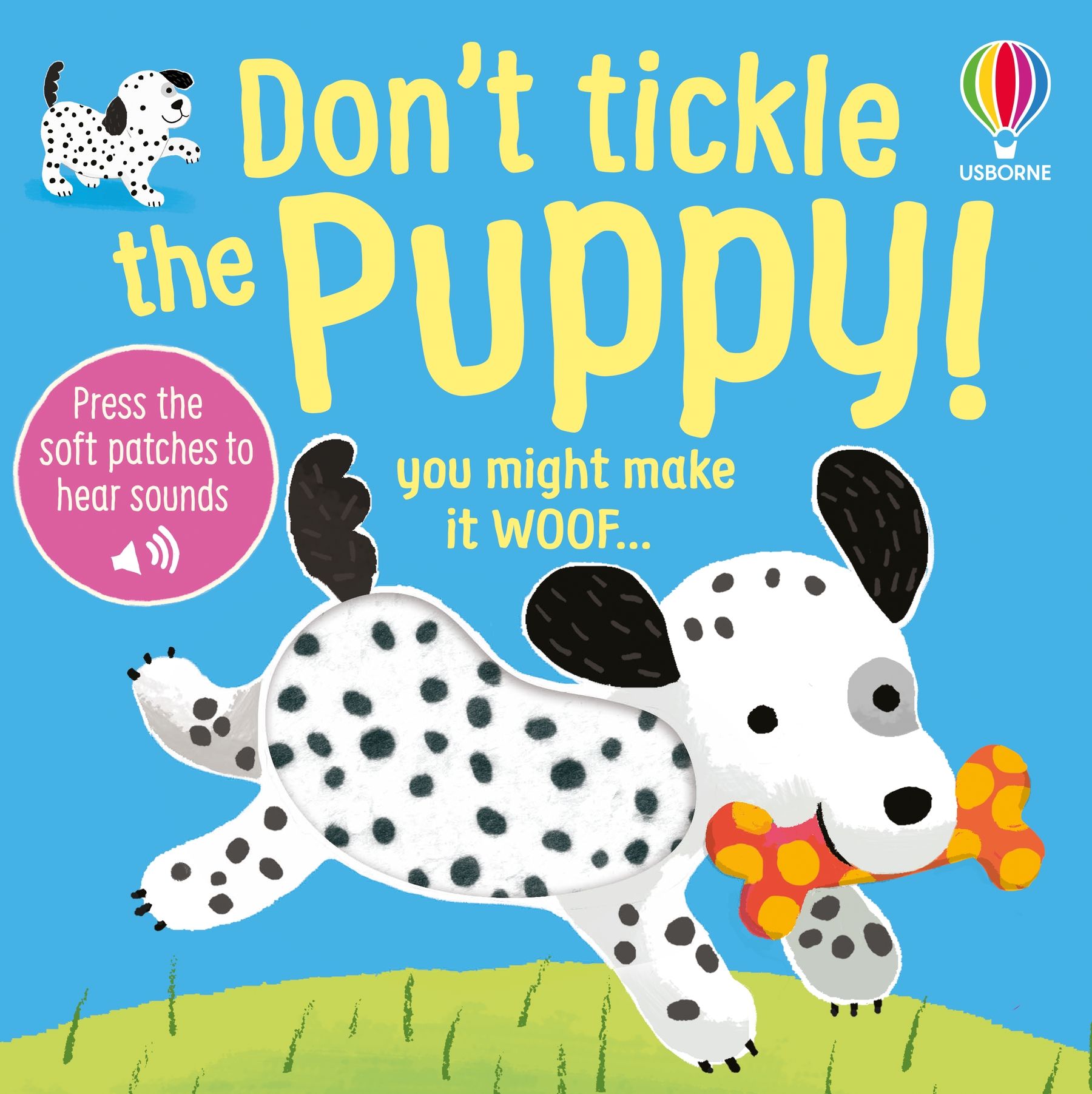 Usborne – Don't Tickle the Puppy! – Carte cu sunete pentru copii 6+ luni – carte pentru copii Usborne, copertă