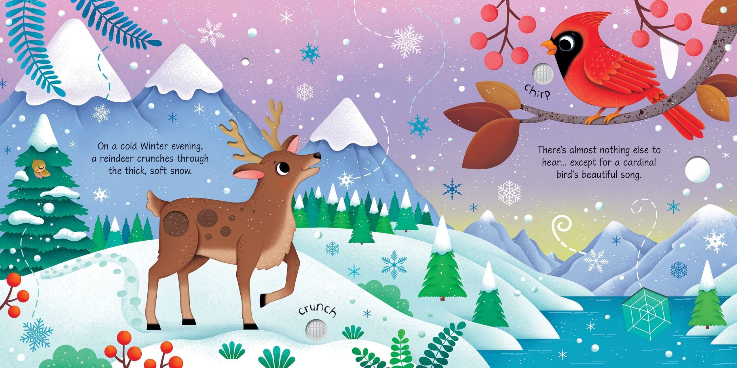 Usborne – Seasons Sounds – Carte cu sunete pentru copii 3+ ani – carte pentru copii Usborne, preview pagini