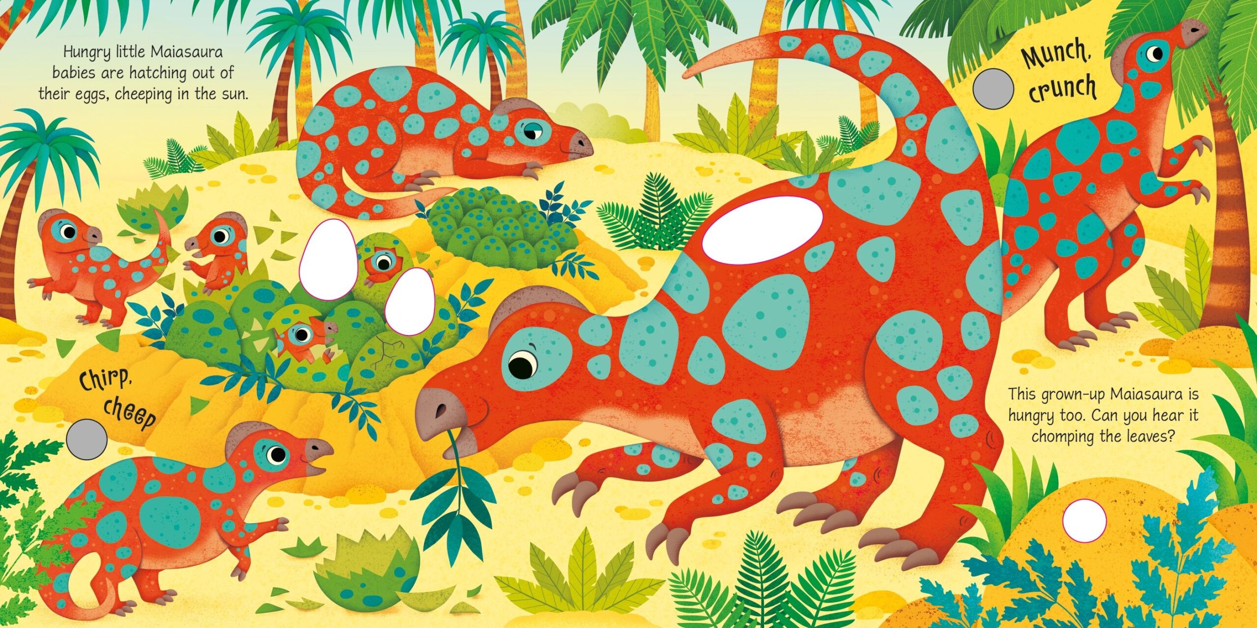 Usborne – Dinosaur Sounds – Carte cu sunete pentru copii 3+ ani – carte pentru copii Usborne, preview pagini