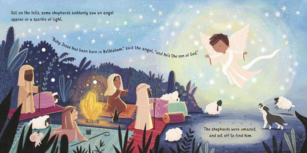 Usborne – The Twinkly Twinkly Nativity Book – Carte pentru copii 12+ luni – carte pentru copii Usborne, preview pagini