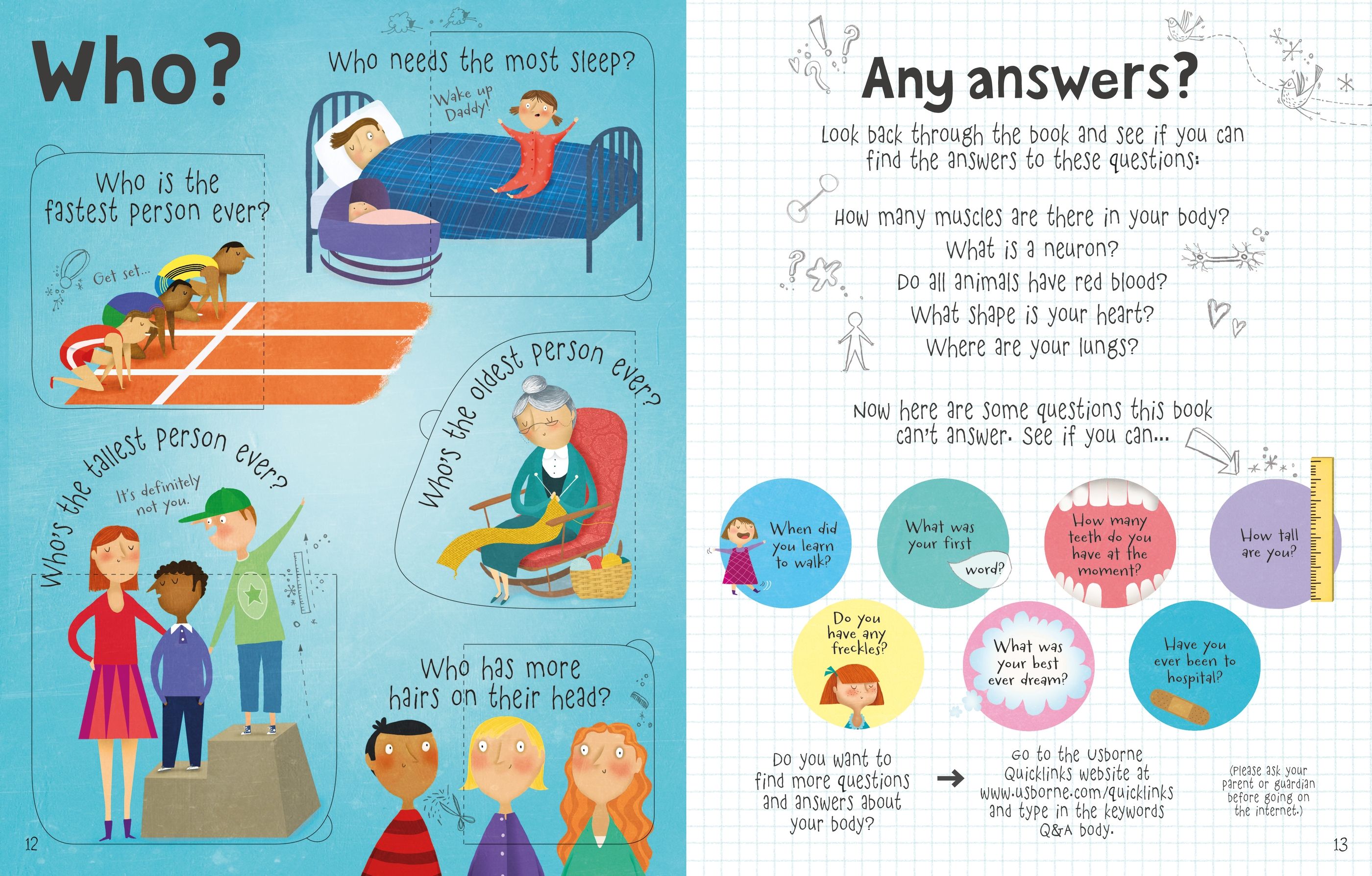 Usborne – Lift-the-flap Questions and Answers about your Body – Carte cu clapete pentru copii 4+ ani – carte pentru copii Usborne, preview pagini