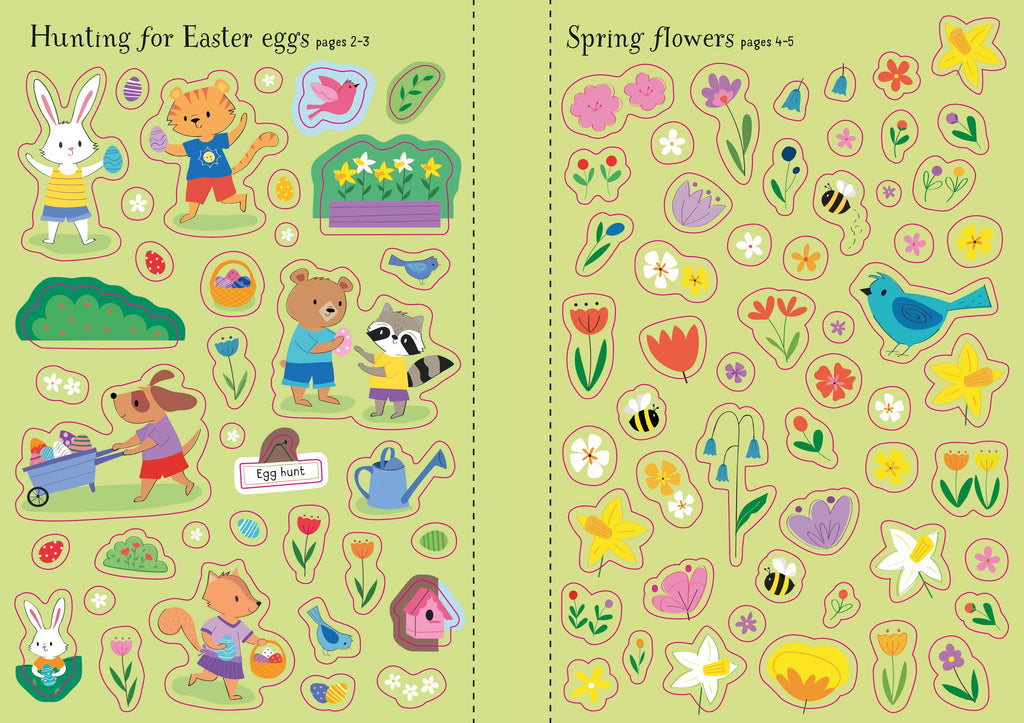 Usborne – Little First Stickers Easter – Carte cu stickere pentru copii 3+ ani – carte pentru copii Usborne, preview pagini