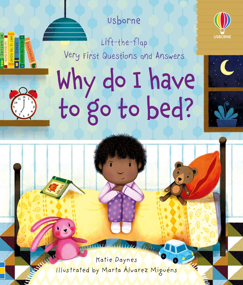 Usborne – Very First Questions and Answers Why do I have to go to bed? – Carte pentru copii 3+ ani – carte pentru copii Usborne, copertă
