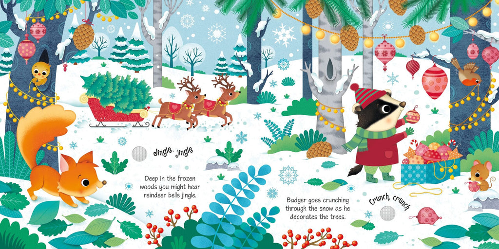 Usborne – Winter Wonderland Sound Book – Carte cu sunete pentru copii 3+ ani – carte pentru copii Usborne, detalii conținut cu sunete