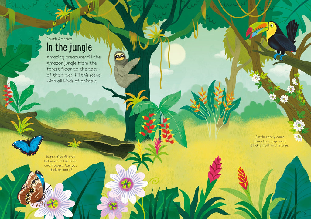Usborne – Little First Stickers Nature – Carte cu stickere pentru copii 3+ ani – carte pentru copii Usborne, preview pagini