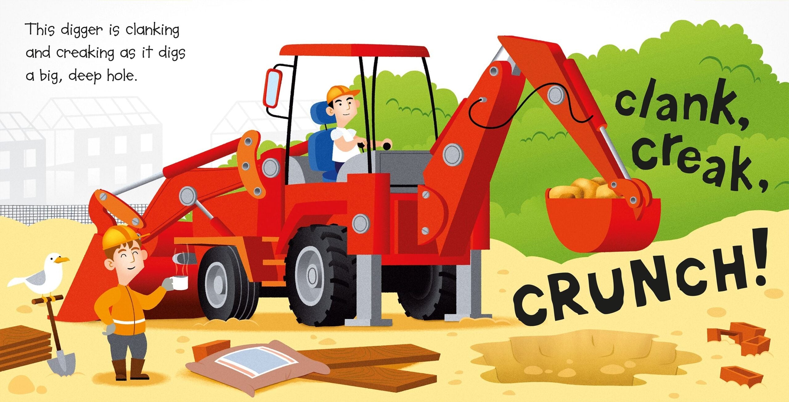 Usborne – Noisy Diggers – Carte pentru copii 3+ ani – carte pentru copii Usborne, preview pagini