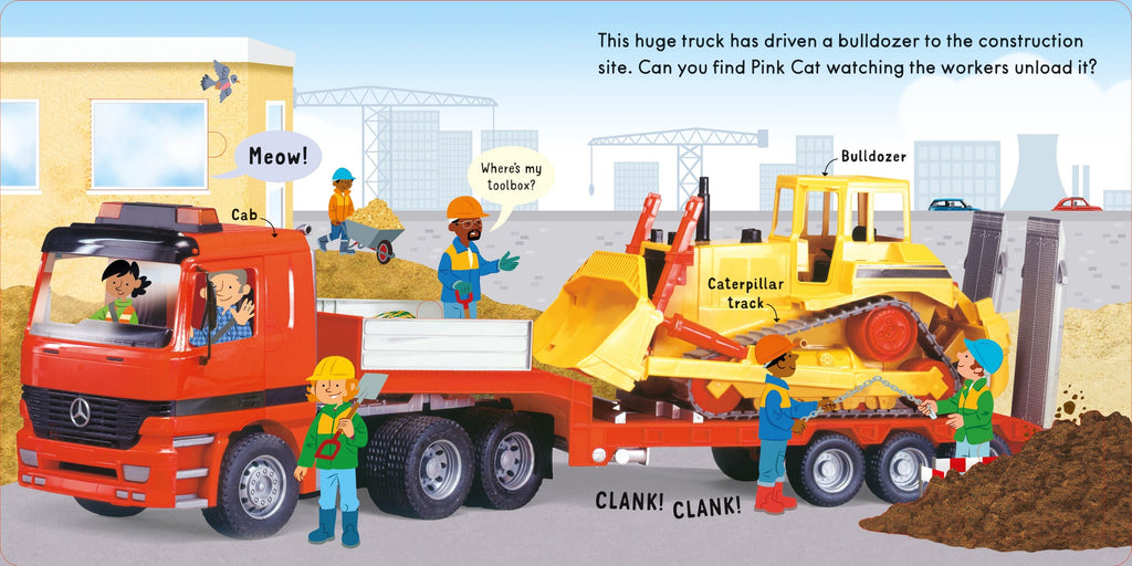 Usborne – Lift and Look Trucks – Carte cu clapete pentru copii 12+ luni – carte pentru copii Usborne, preview pagini