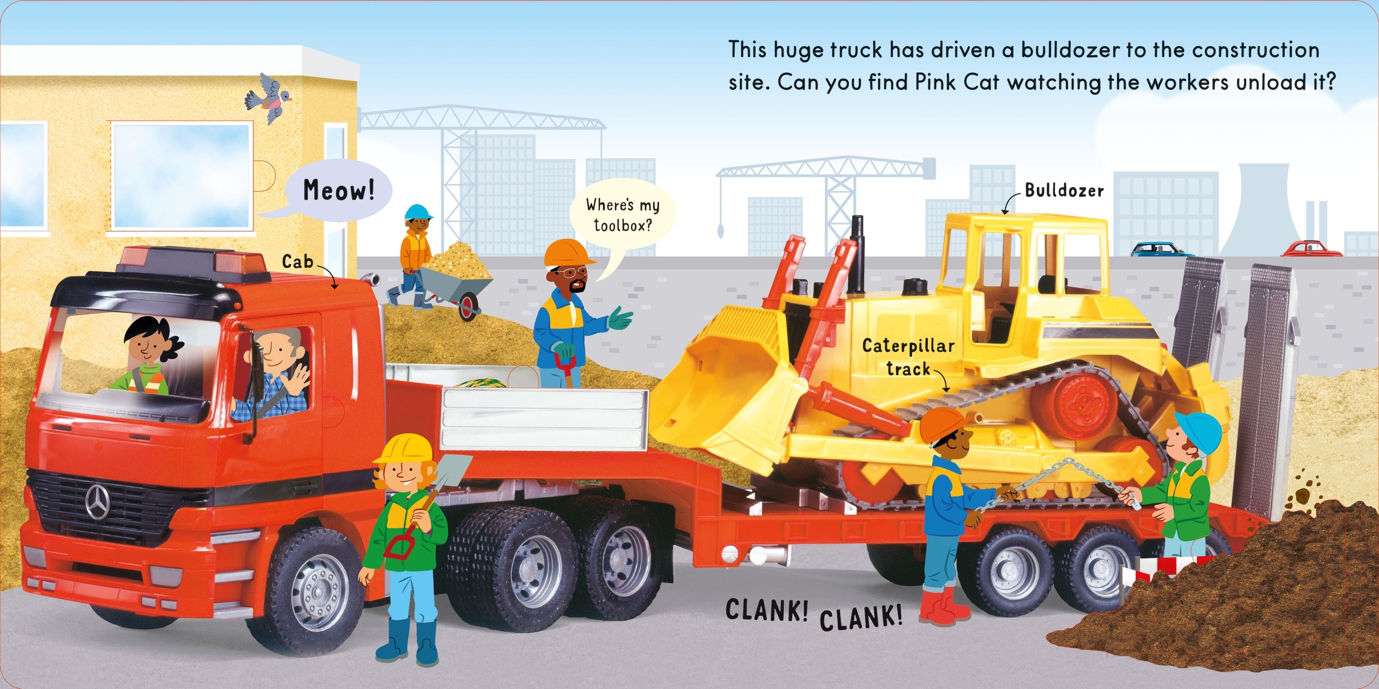 Usborne – Lift and Look Trucks – Carte cu clapete pentru copii 12+ luni – carte pentru copii Usborne, preview pagini