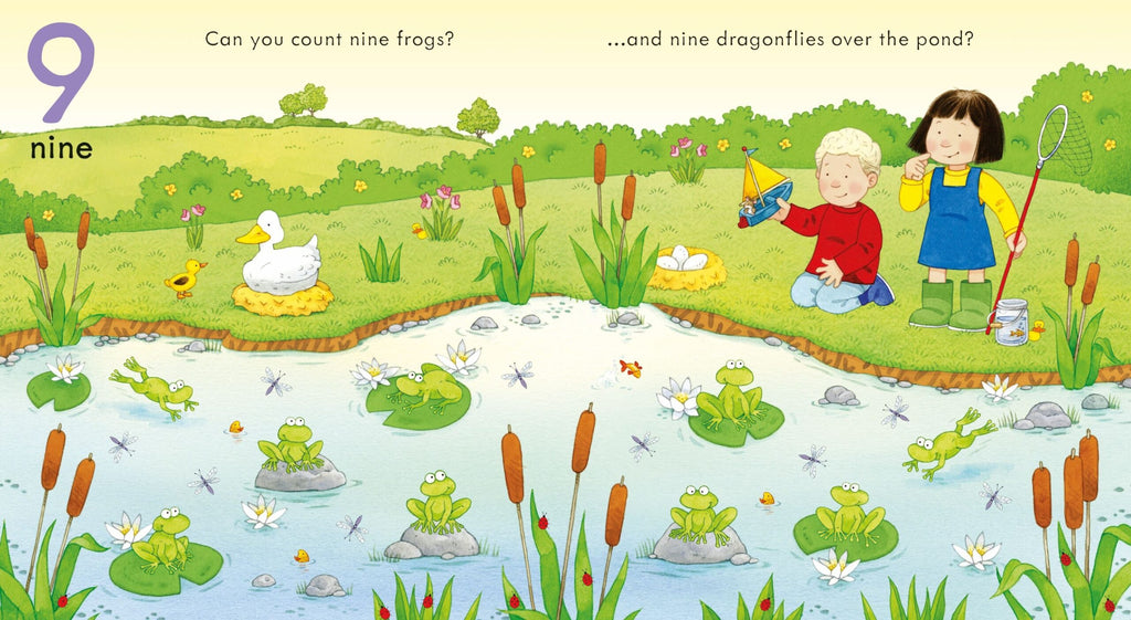 Usborne – Poppy and Sam's Counting Book – Carte pentru copii 3+ ani – carte pentru copii Usborne, pagini interior ilustrate