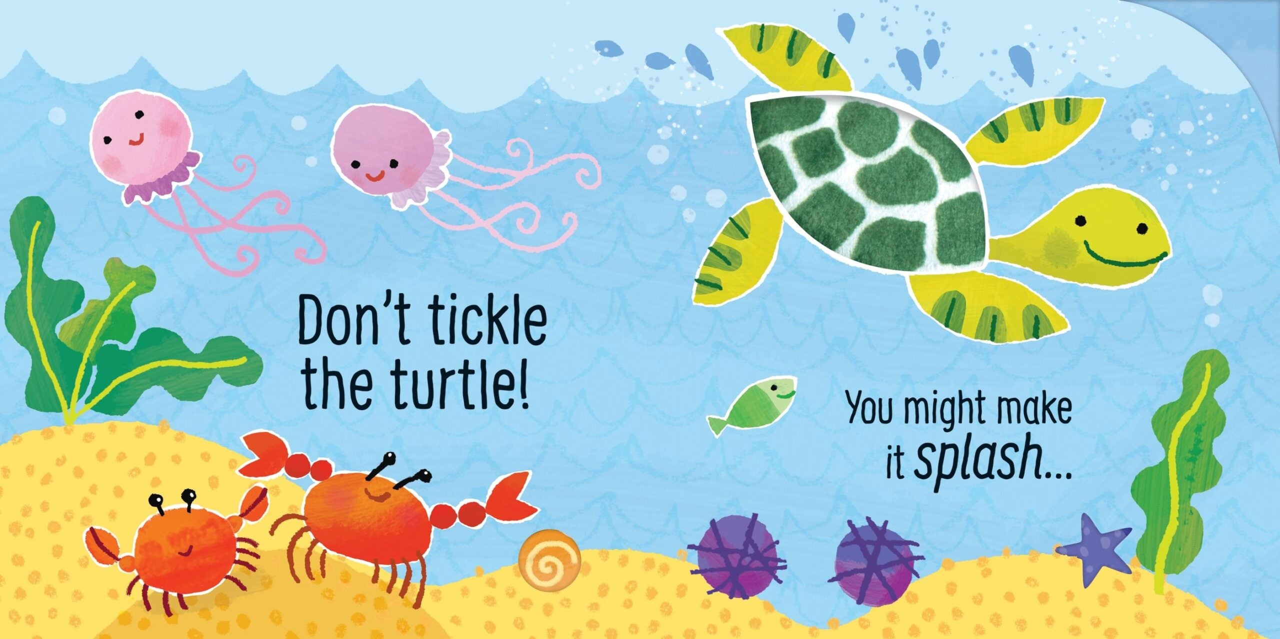 Usborne – Don't Tickle the Dolphin! – Carte cu sunete pentru copii 6+ luni – carte pentru copii Usborne, preview pagini