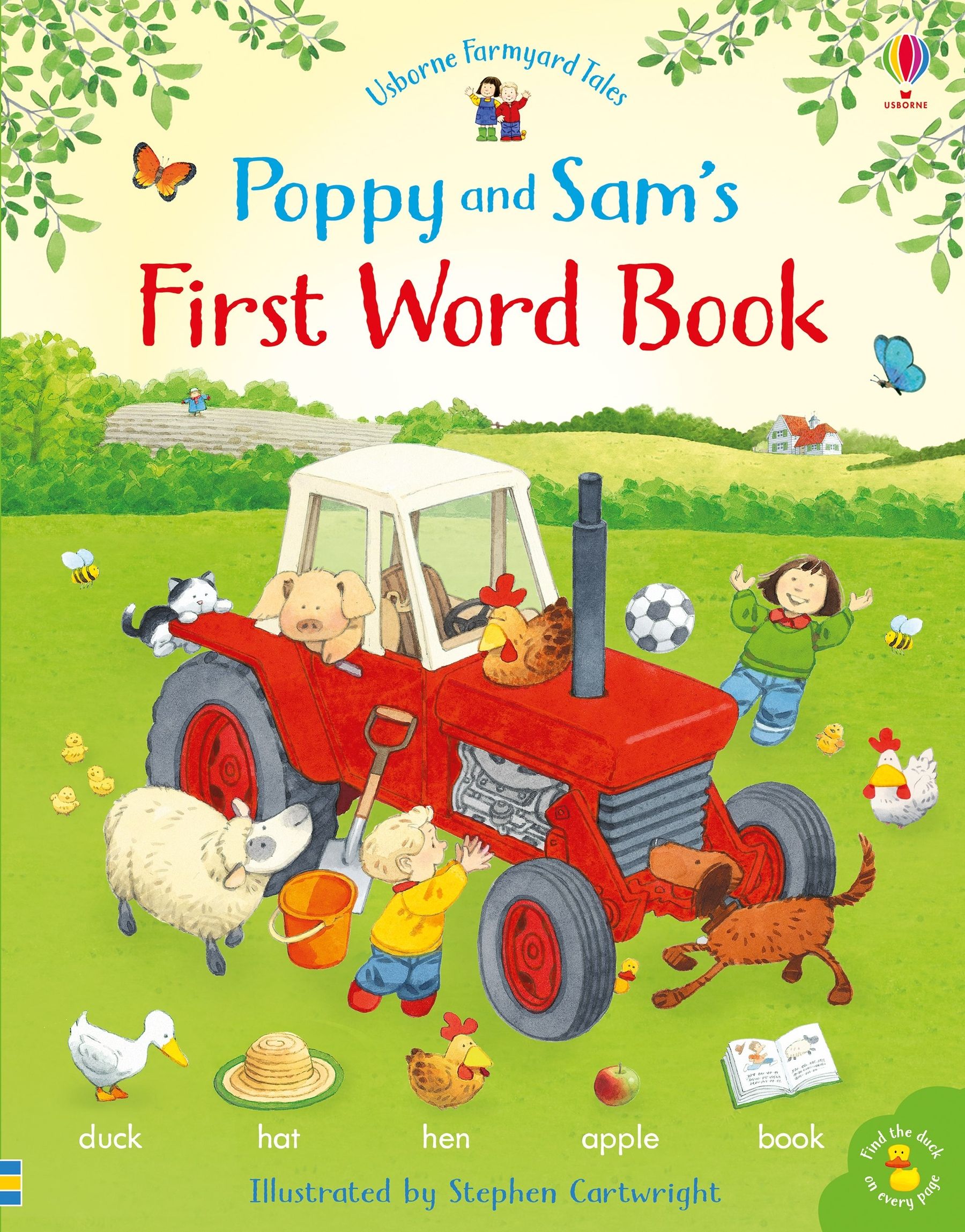 Usborne – Poppy and Sam's First Word Book – Carte pentru copii 3+ ani – carte pentru copii Usborne, copertă