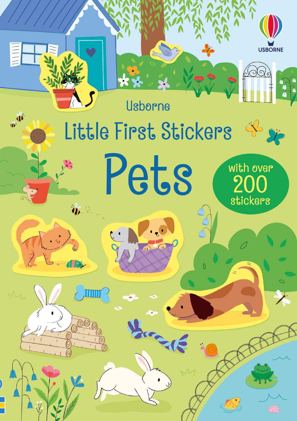 Usborne – Little First Stickers Pets – Carte cu stickere pentru copii 3+ ani – carte pentru copii Usborne, copertă